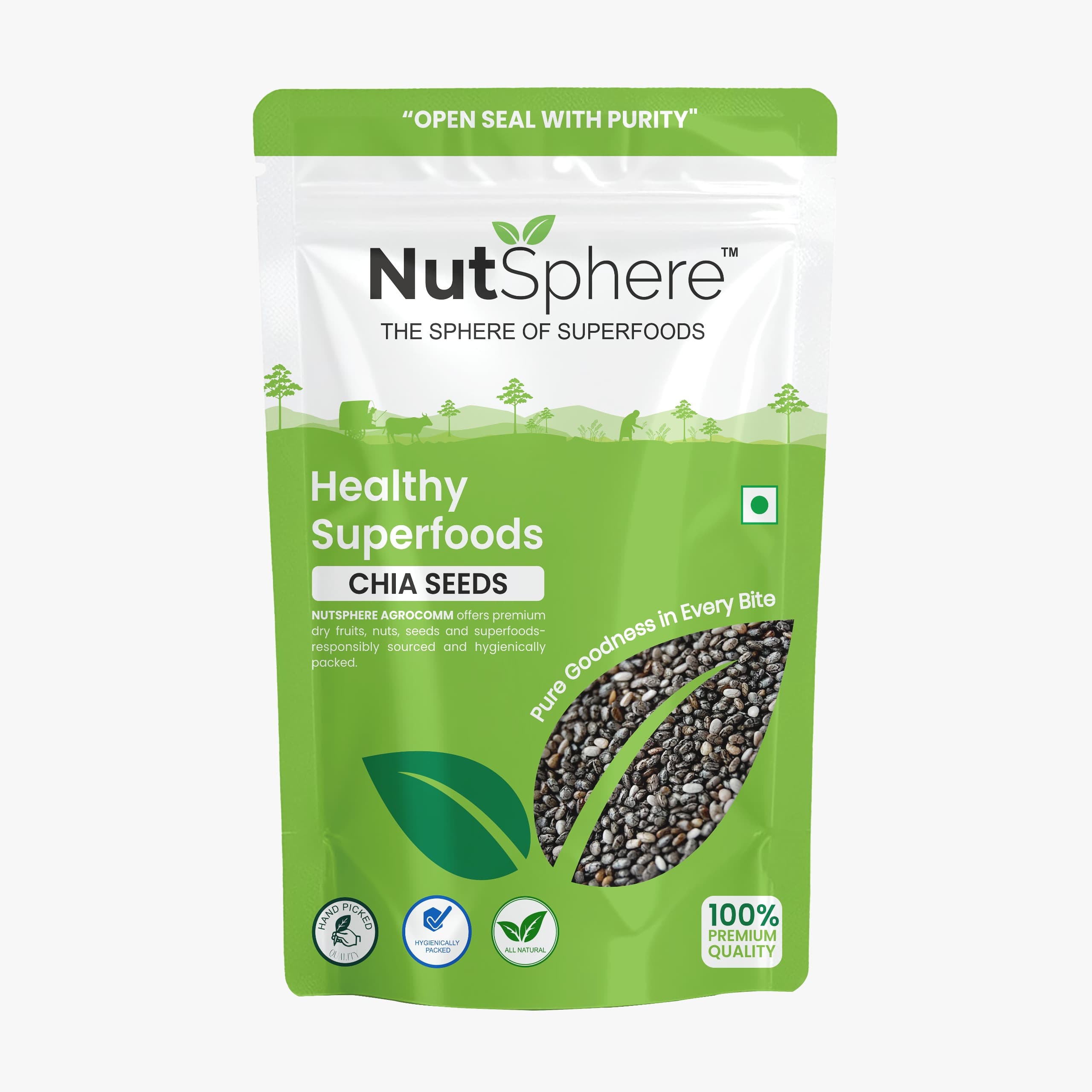 NutSphere Pure Chia Seeds(500GM)