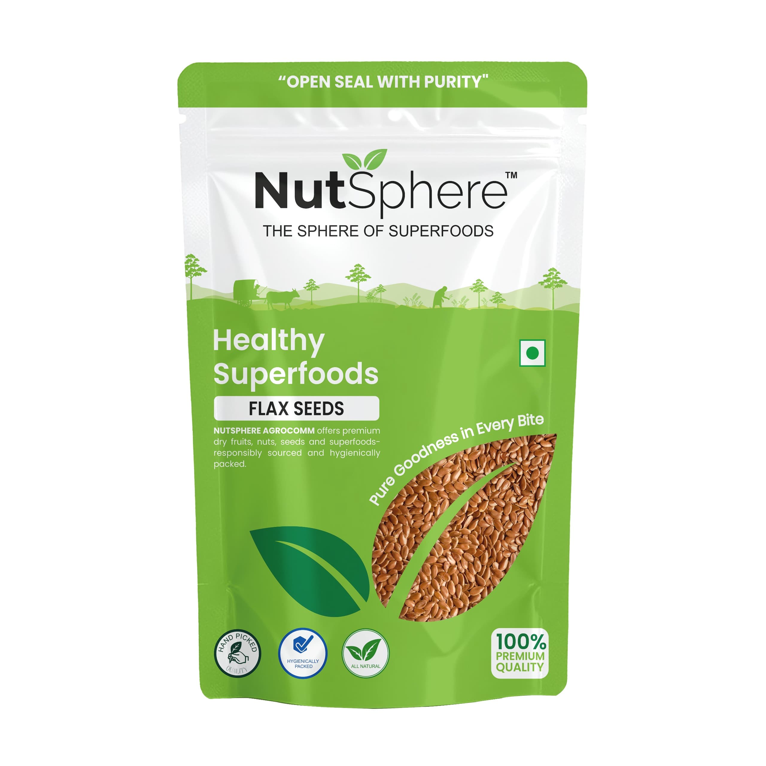 NutSphere Premium Flax Seeds(250GM)